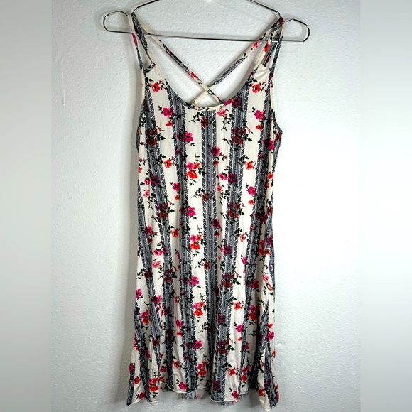 Tart Intimates Floral Striped Mini Dress – Size Small - Picture 3 of 8